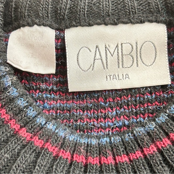 Vintage Cambio Crewneck Italian Made Sweater. Size XL. - Picture 3 of 8